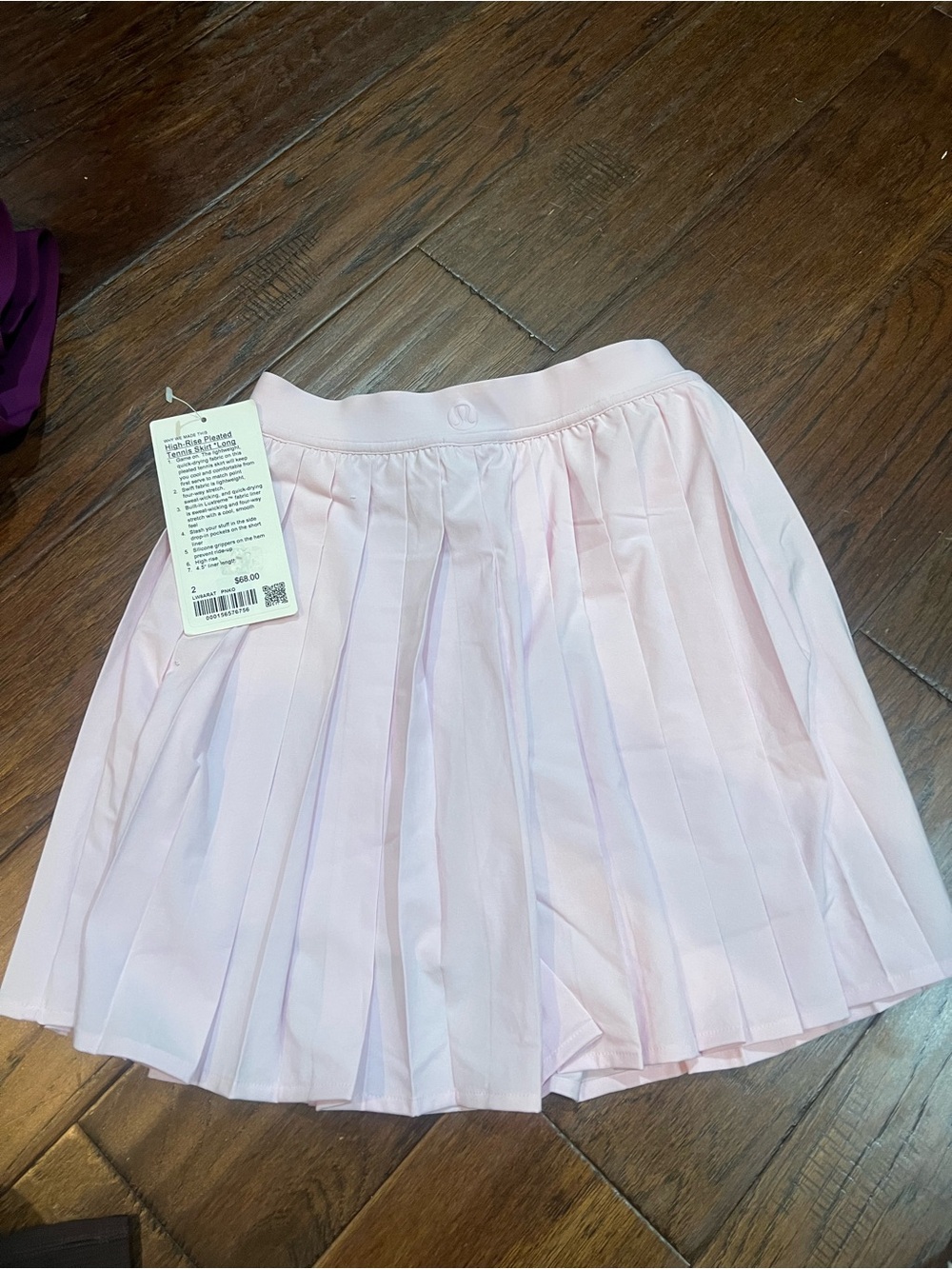 lululemon athletica Light Pink Pleated High-Rise Skirt Long